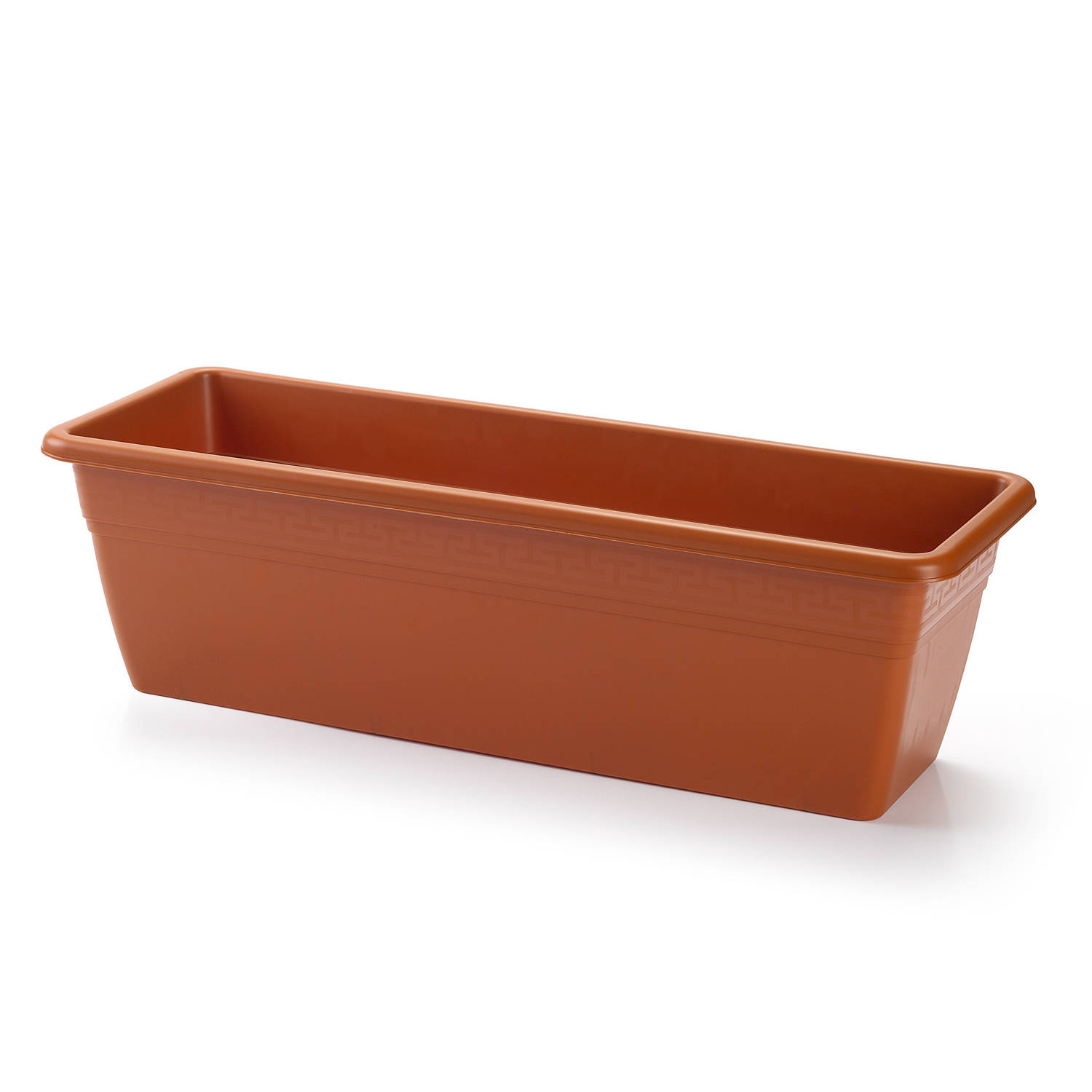 Forte Plastics Plantenbak Terra Cotta Rechthoekig 50 X 17 X 15 Cm - Plantenbakken - Rood