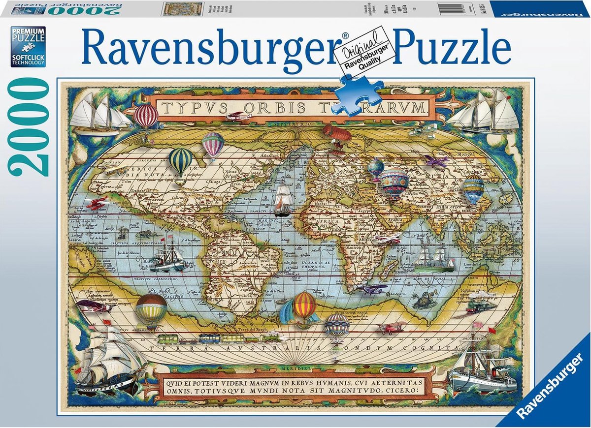 Ravensburger Puzzel De Wereld Rond 2000st