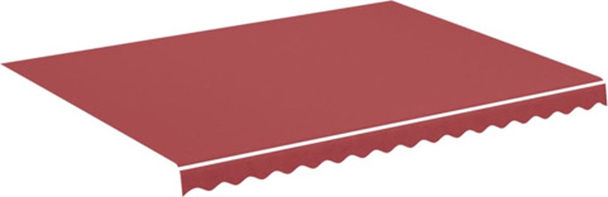 Vidaxl Vervangingsdoek Voor Luifel 4x3 M Bordeaux - Rood