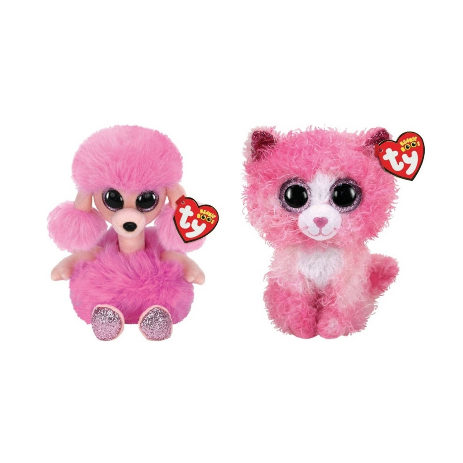 ty - Knuffel - Beanie Boo&apos;s - Camilla Poodle & Reagan Cat