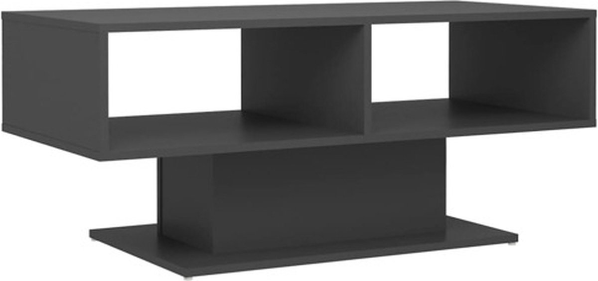 Vidaxl Salontafel 103,5x50x44,5 Cm Spaanplaat - Grijs