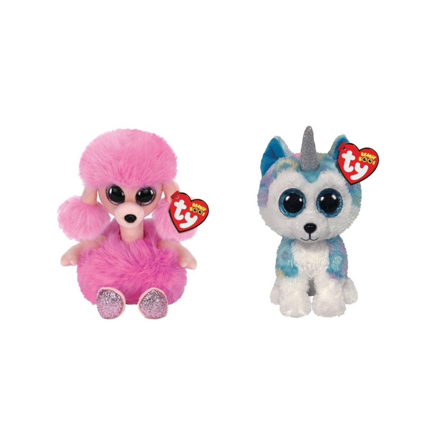 ty - Knuffel - Beanie Boo&apos;s - Camilla Poodle & Helena Husky