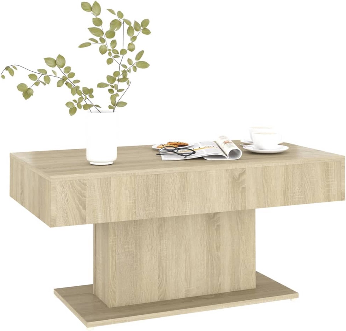 Vidaxl Salontafel 96x50x45 Cm Spaanplaat Sonoma Eikenkleurig - Marrón