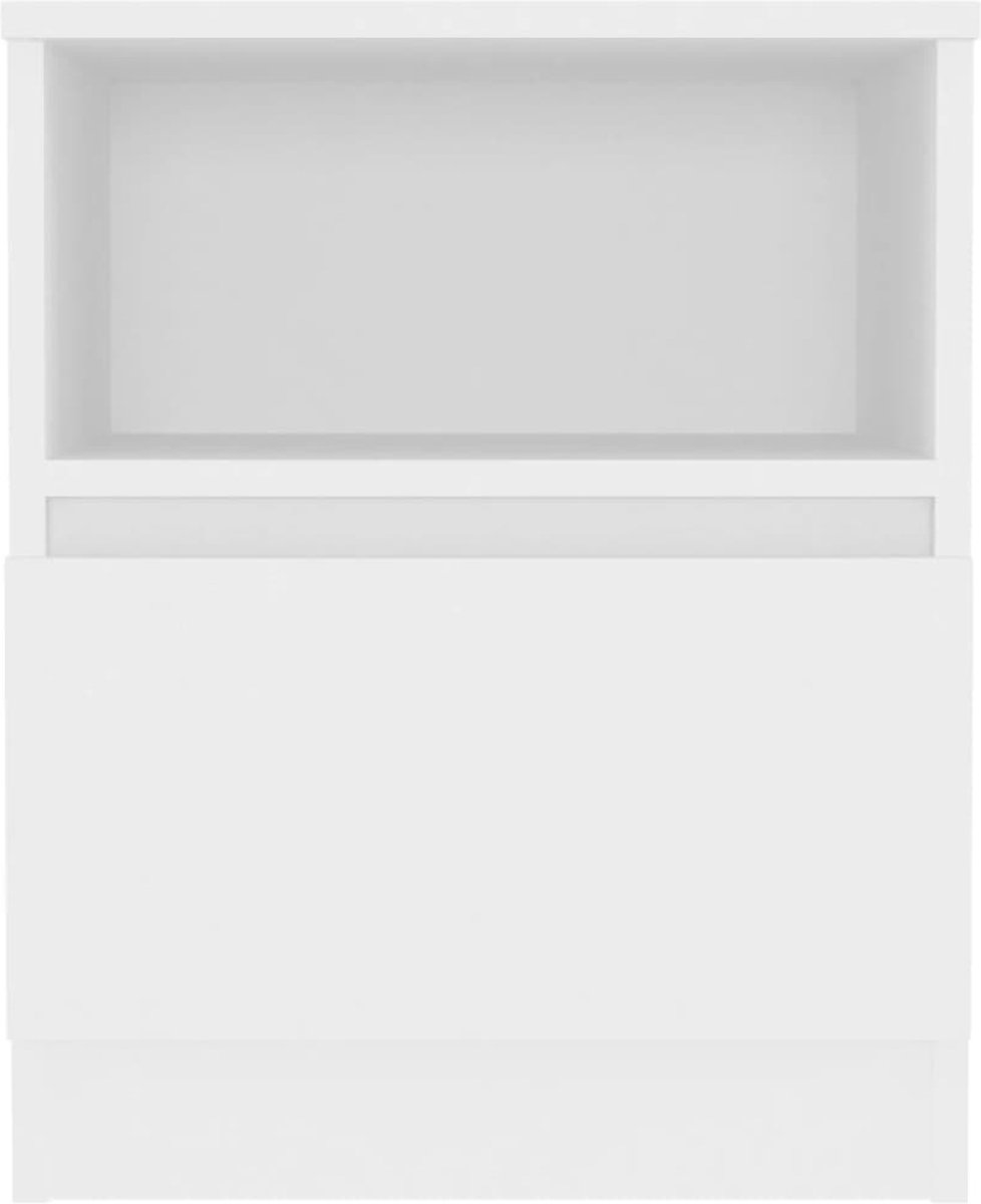 Vidaxl Nachtkastje 40x40x50 Cm Spaanplaat Wit