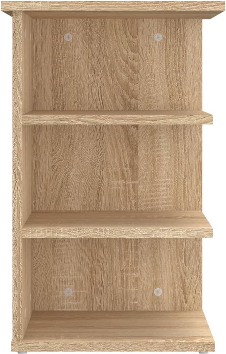 Vidaxl Bijzetkast 35x35x55 Cm Spaanplaat Sonoma Eikenkleurig - Bruin
