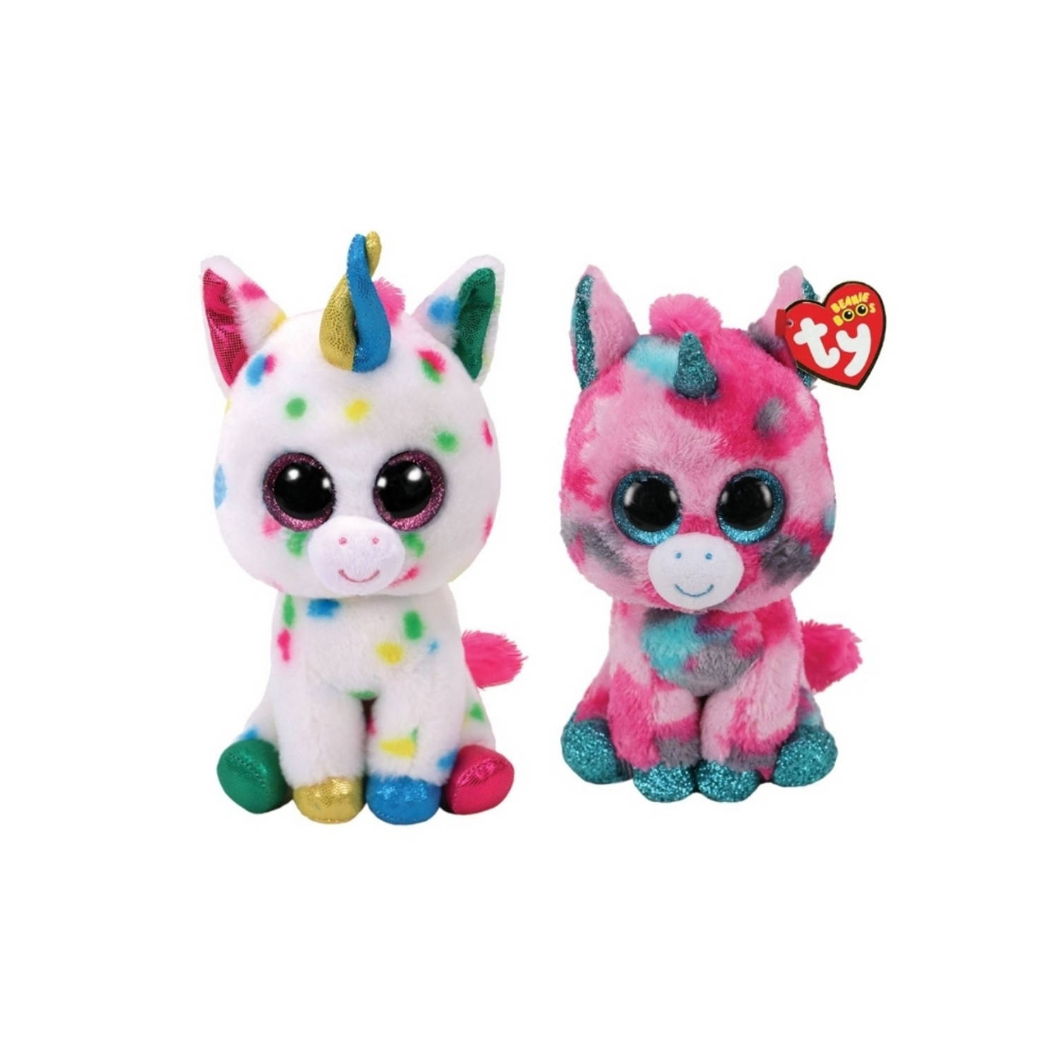 ty - Knuffel - Beanie Boo&apos;s - Gumball Unicorn & Harmonie Unicorn