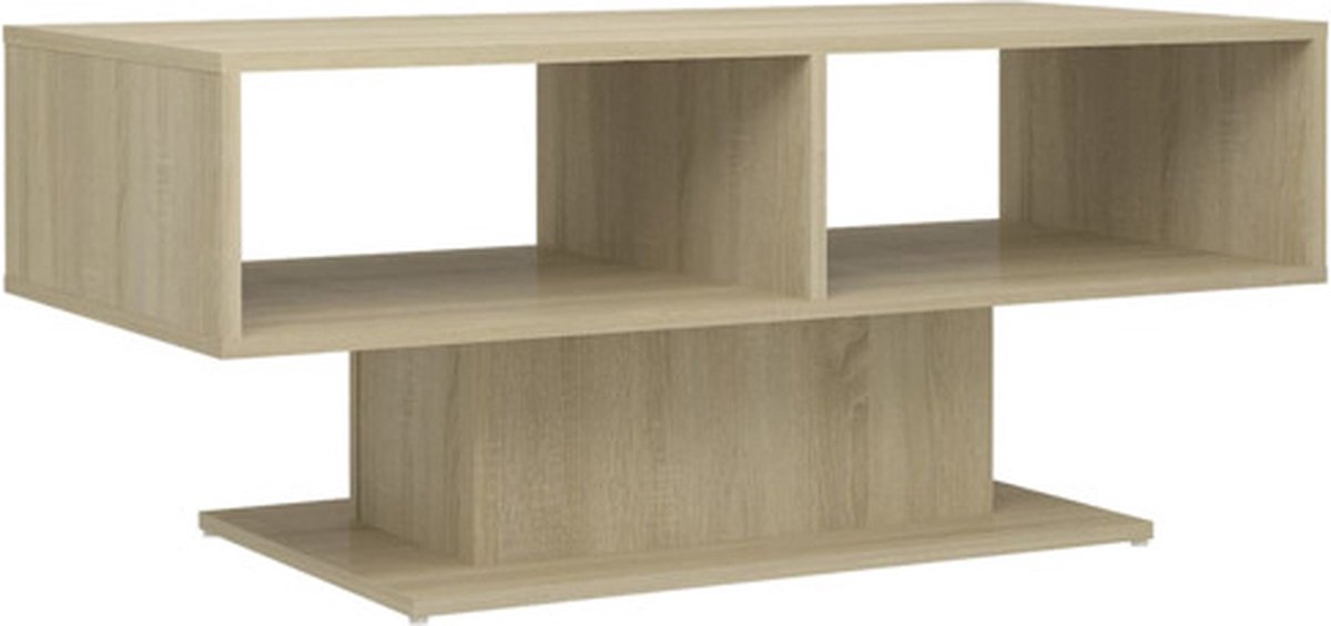 Vidaxl Salontafel 103,5x50x44,5 Cm Spaanplaat Sonoma Eikenkleurig - Marrón