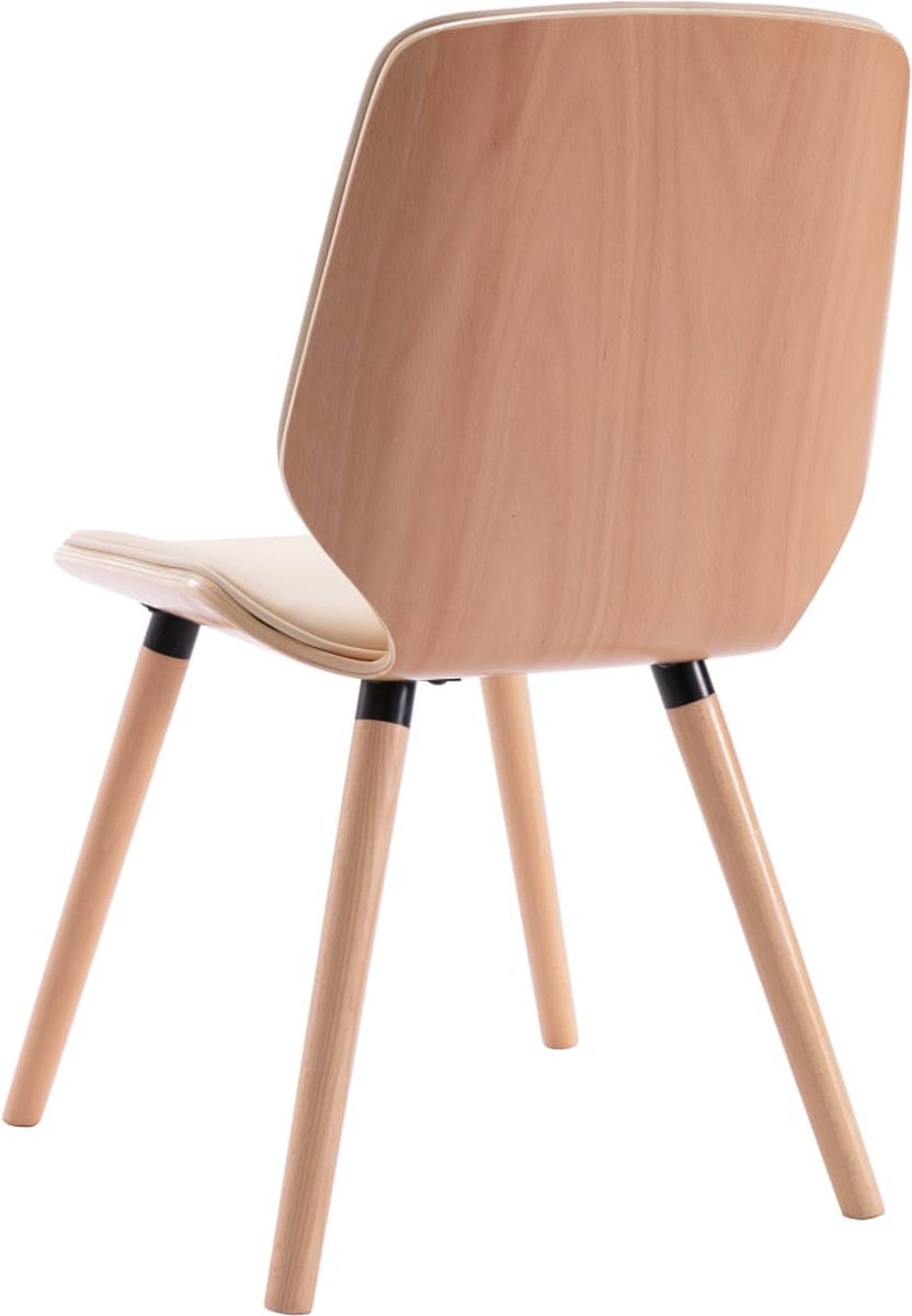 Vidaxl Eetkamerstoelen 6 St Kunstleer Crème