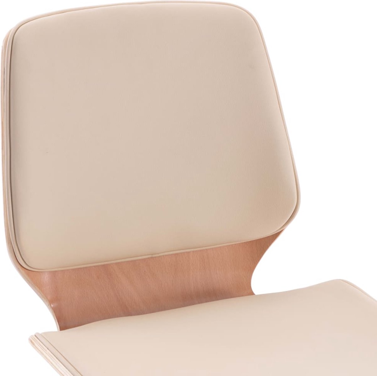 Vidaxl Eetkamerstoelen 6 St Kunstleer Crème