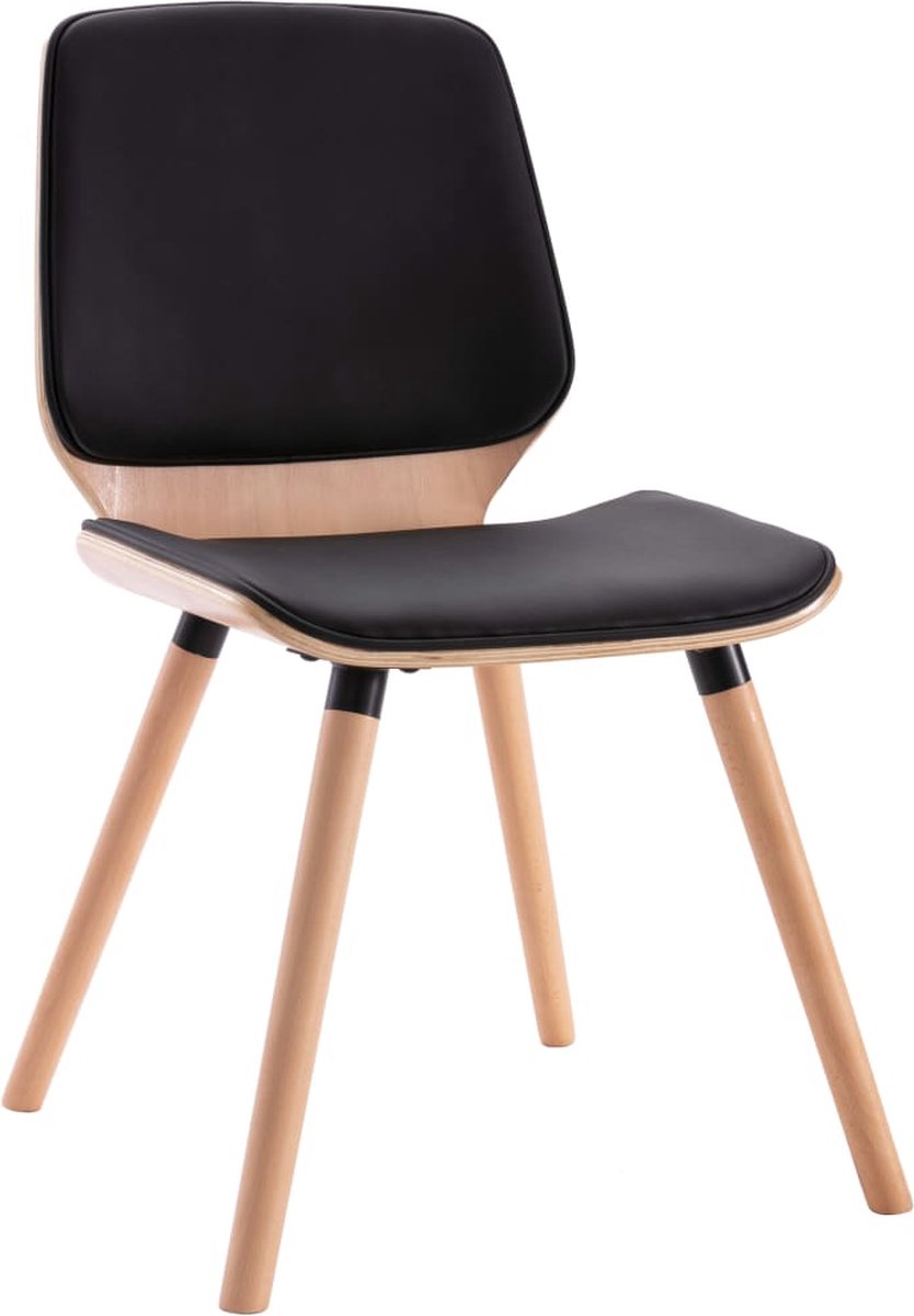 Vidaxl Eetkamerstoelen 4 St Kunstleer - Zwart