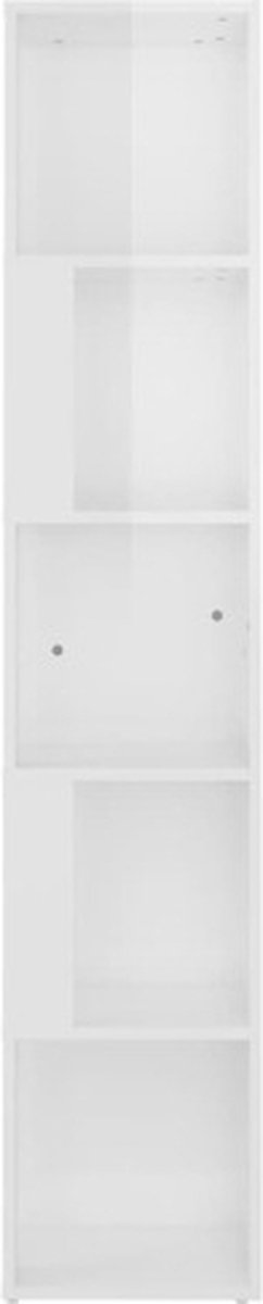 Vidaxl Hoekkast 33x33x164,5 Cm Spaanplaat Hoogglans Wit