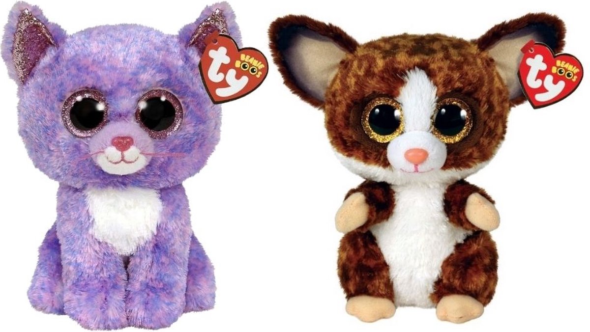 ty - Knuffel - Beanie Buddy - Cassidy Cat & Baby Galago