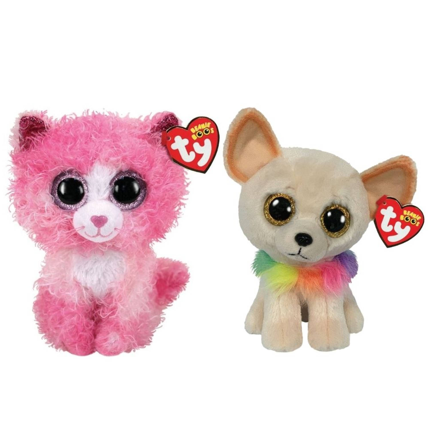 ty - Knuffel - Beanie Boo&apos;s - Reagan Cat & Chewey Chihuahua