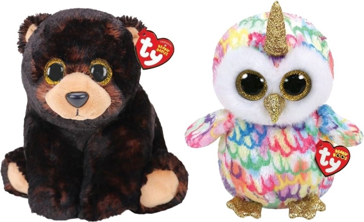 ty - Knuffel - Beanie Buddy - Kodi Bear & Enchanted Owl