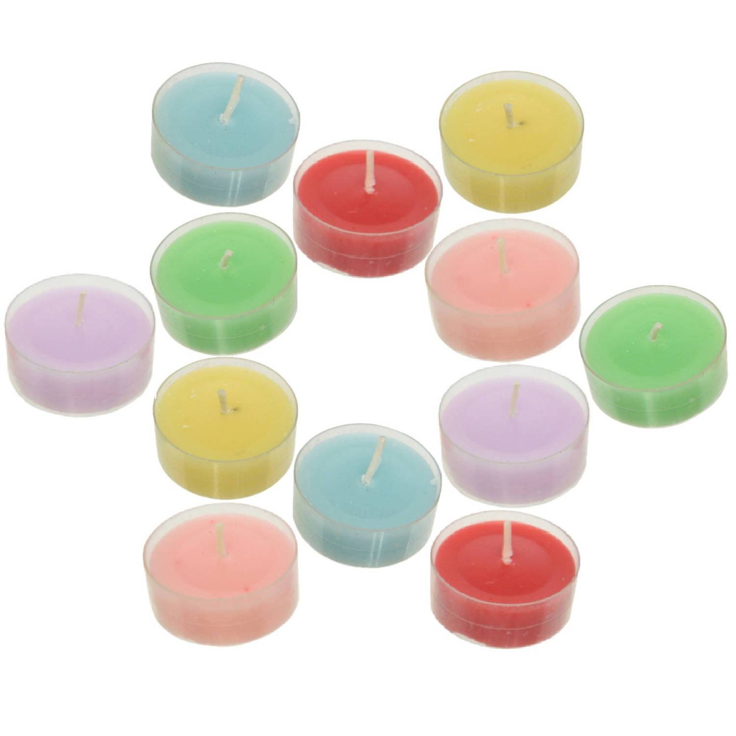 Decoris 30x Stuks Anti-muggen Waxinelichtjes/theelichtjes Met Citronella Geur - Geurkaarsen