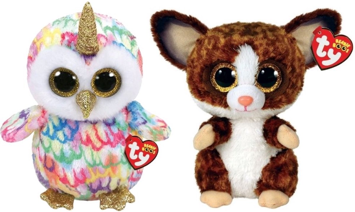 ty - Knuffel - Beanie Buddy - Enchanted Owl & Baby Galago