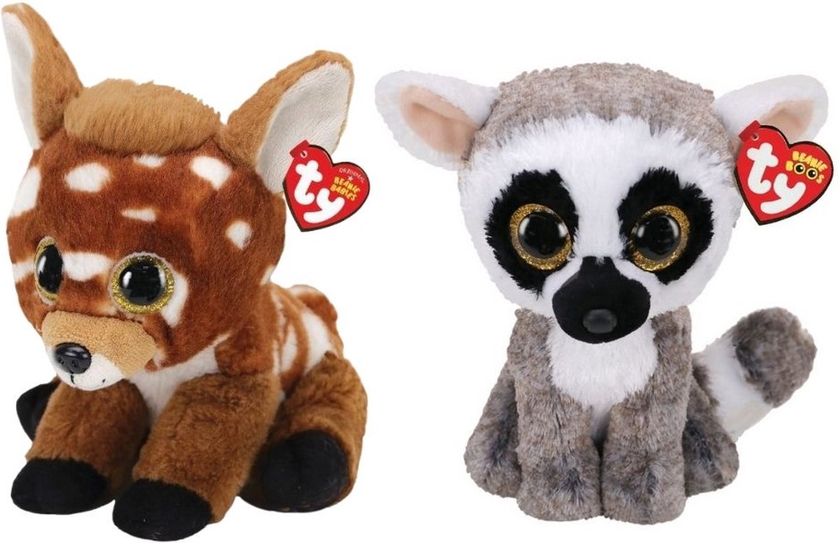 ty - Knuffel - Beanie Buddy - Buckley Deer & Linus Lemur