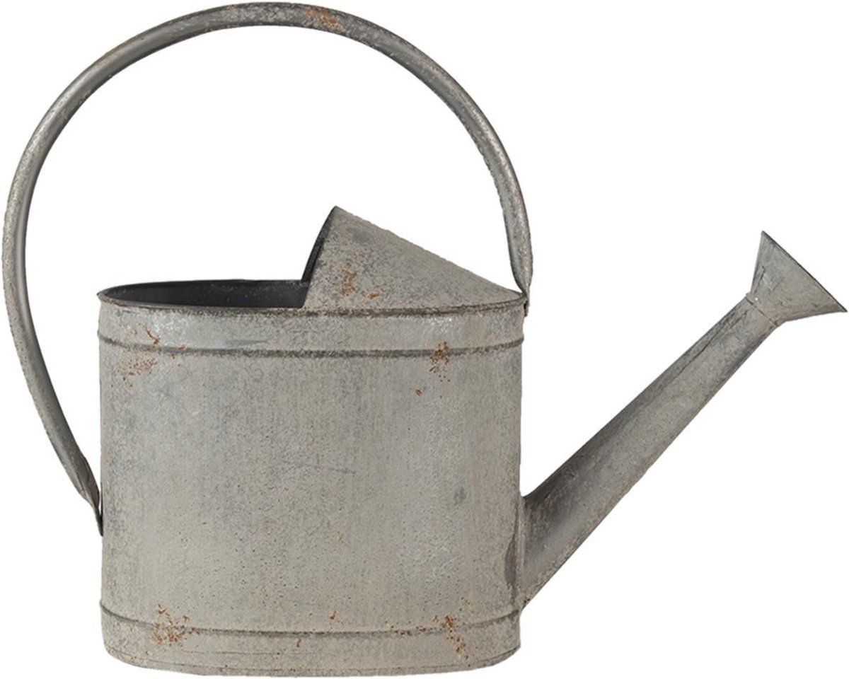 Clayre & Eef Decoratie Gieter Gieter 45*16*33 Cm Metaal Woonaccessoires Huisdecoratie Woonaccessoires - Grijs