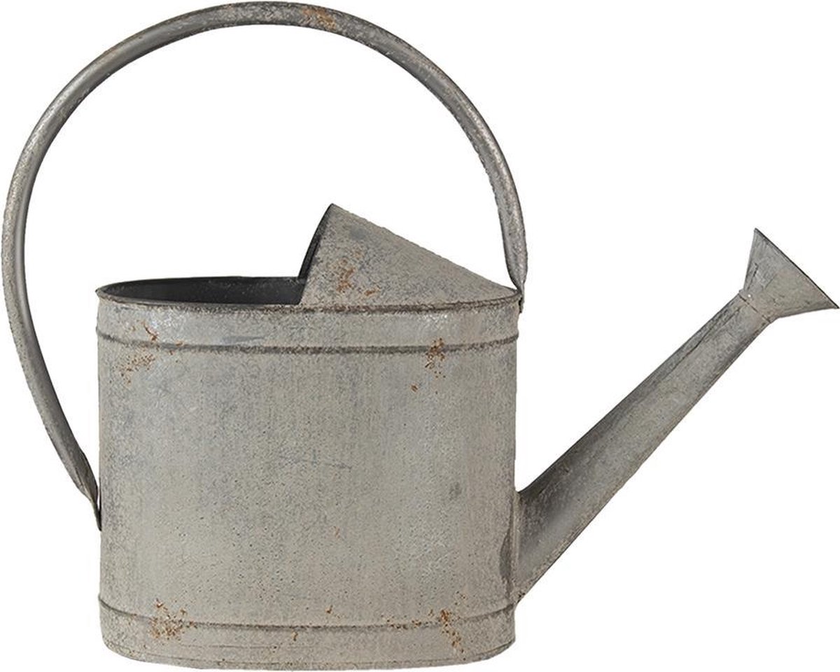 Clayre & Eef Decoratie Gieter Gieter 45*16*33 Cm Metaal Woonaccessoires Huisdecoratie Woonaccessoires - Grijs