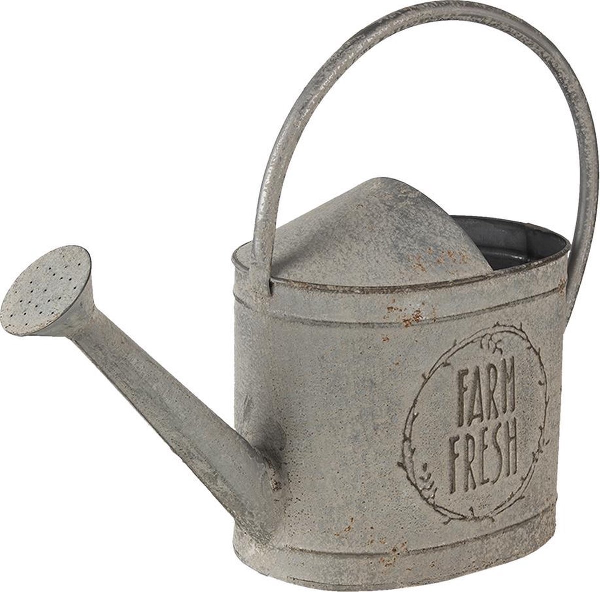 Clayre & Eef Decoratie Gieter Gieter 45*16*33 Cm Metaal Woonaccessoires Huisdecoratie Woonaccessoires - Grijs