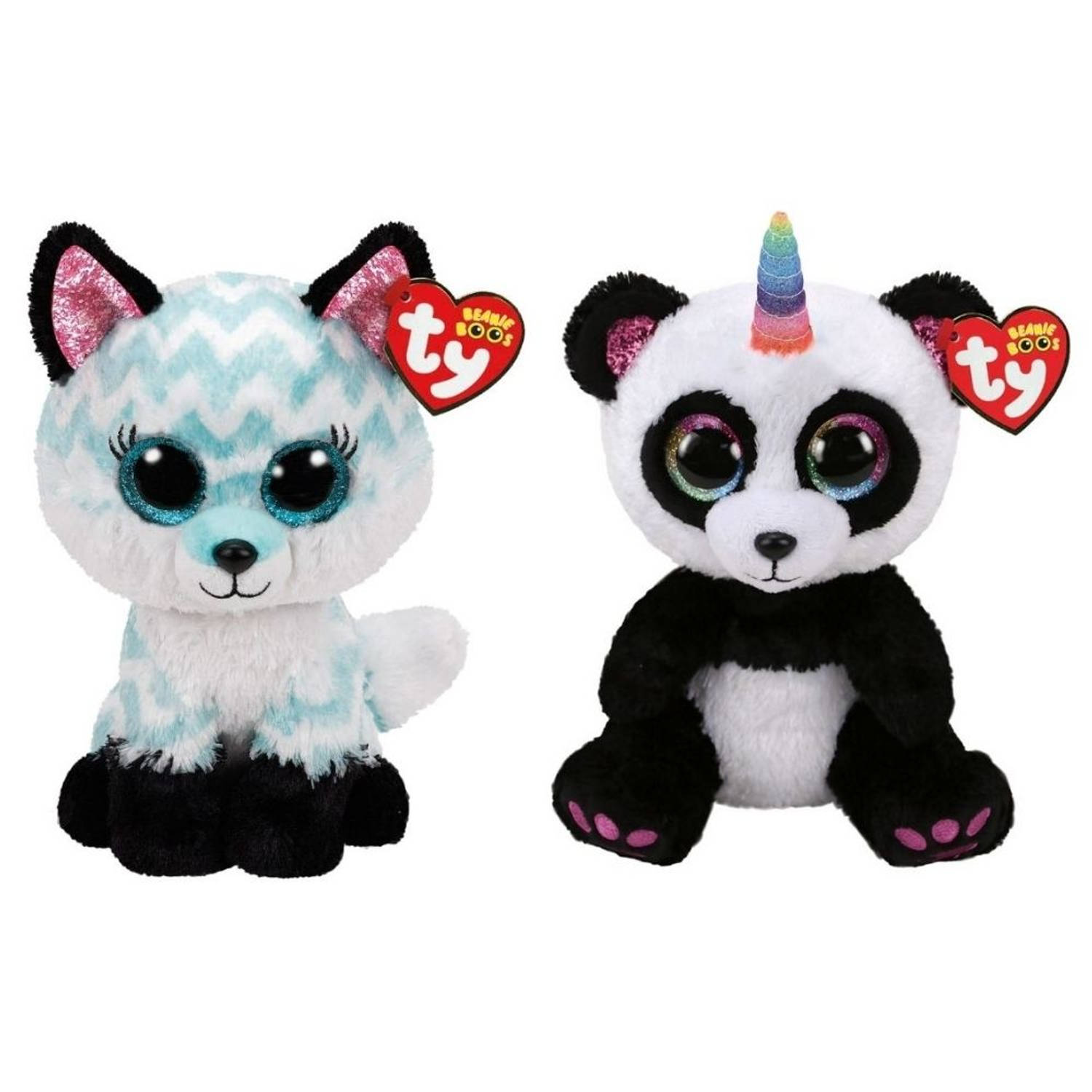 ty - Knuffel - Beanie Buddy - Atlas Fox & Paris Panda