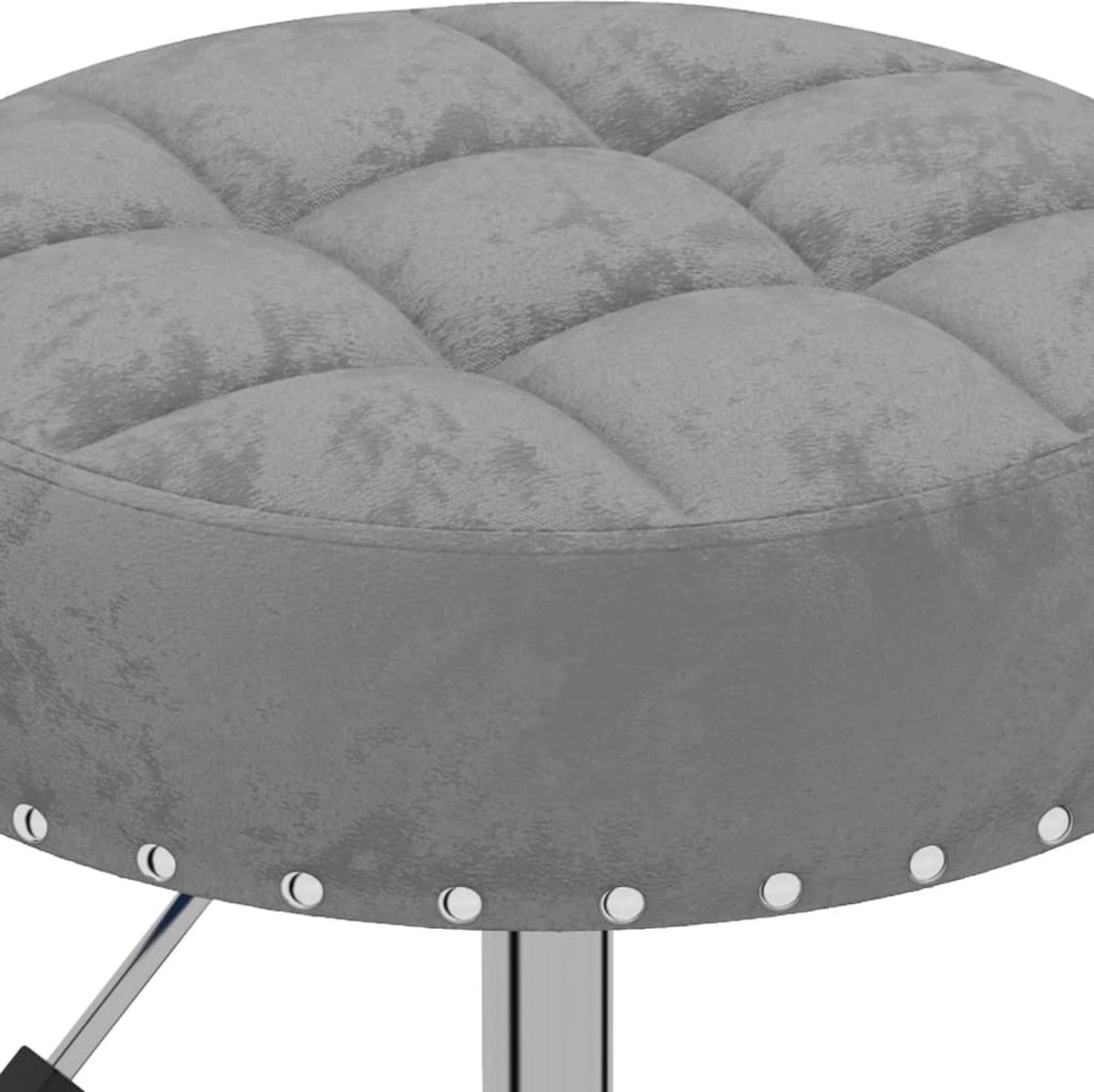 Vidaxl Eetkamerstoelen Draaibaar 4 St Fluweel Donker - Grijs