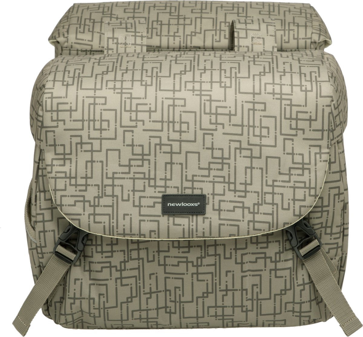 New Looxs Dubbele Fietstas Mondi Joy 38 Liter - Beige