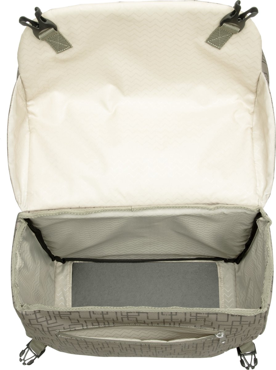 New Looxs Dubbele Fietstas Mondi Joy 38 Liter - Beige