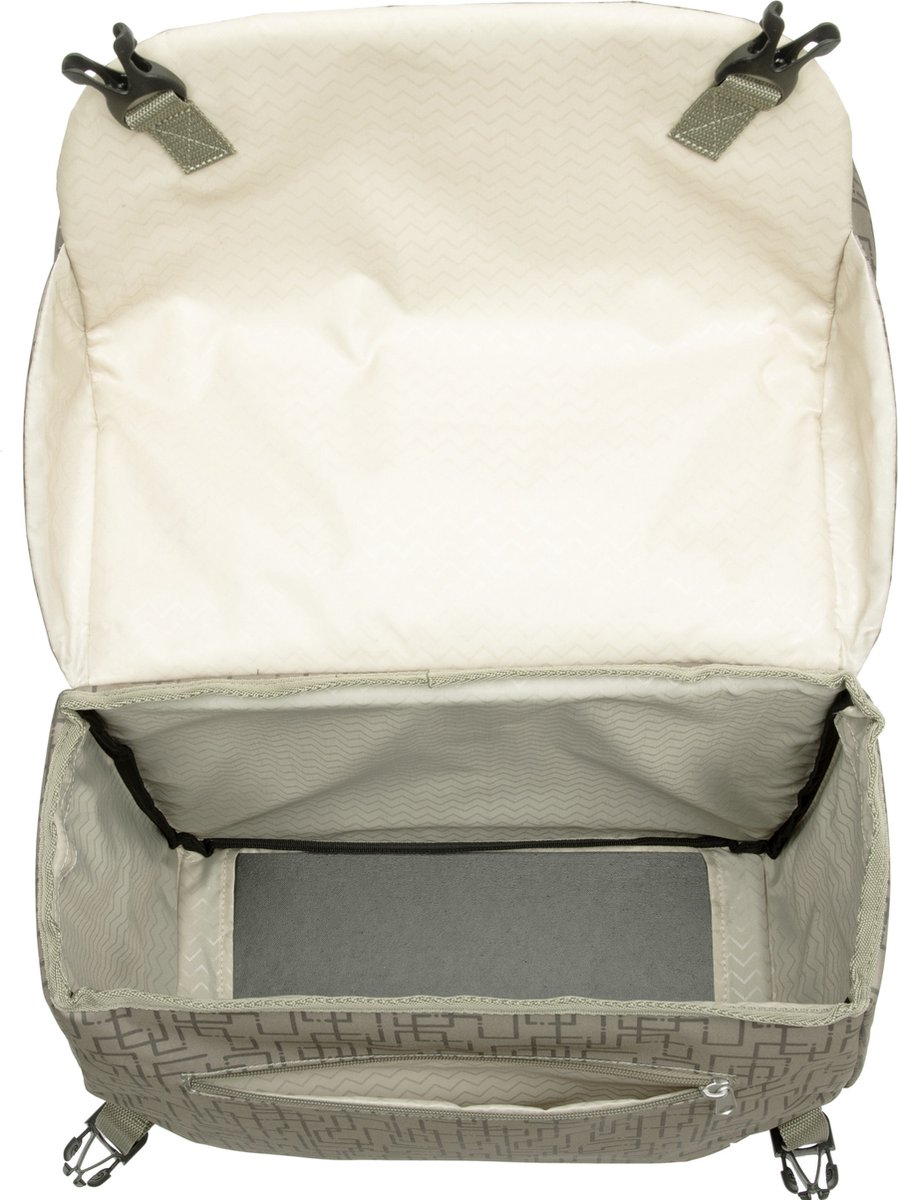 New Looxs Dubbele Fietstas Mondi Joy 38 Liter - Beige