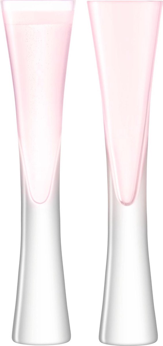 L.S.A. Champagneglazen Moya 170 Ml Glas 2 Stuks - Roze