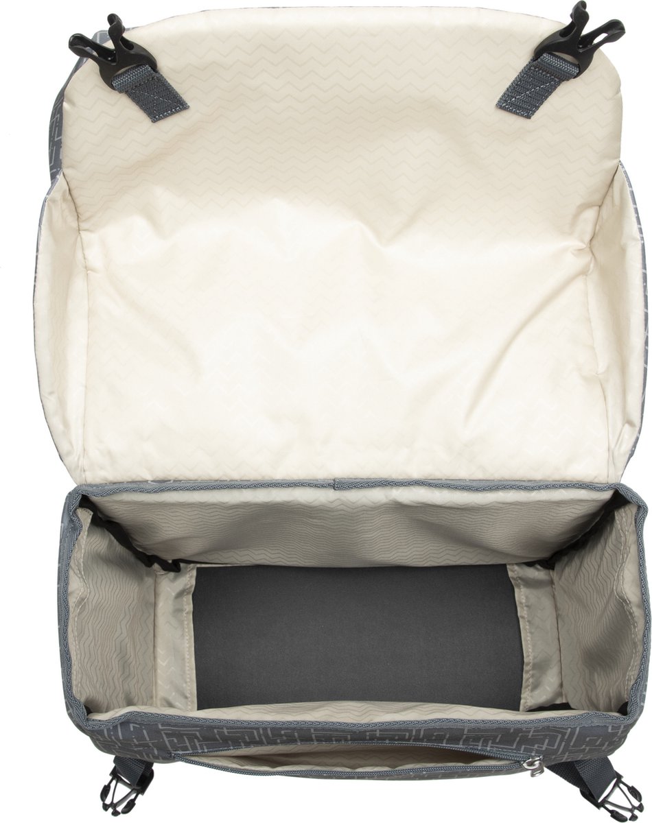 New Looxs Dubbele Fietstas Mondi Joy 38 Liter - Grijs
