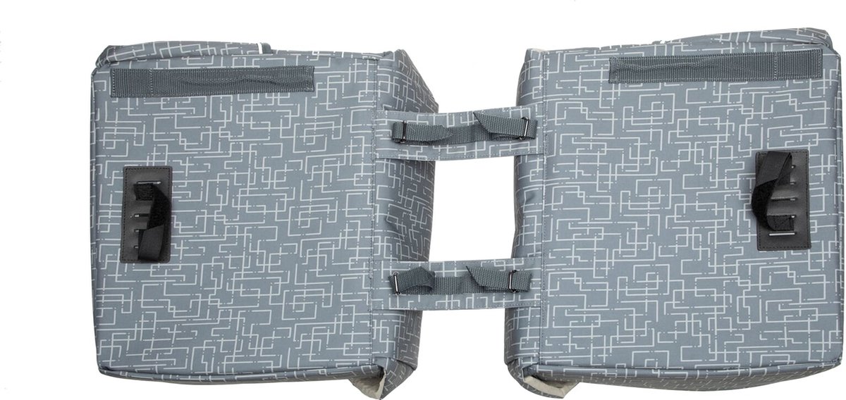 New Looxs Dubbele Fietstas Mondi Joy 38 Liter - Zwart