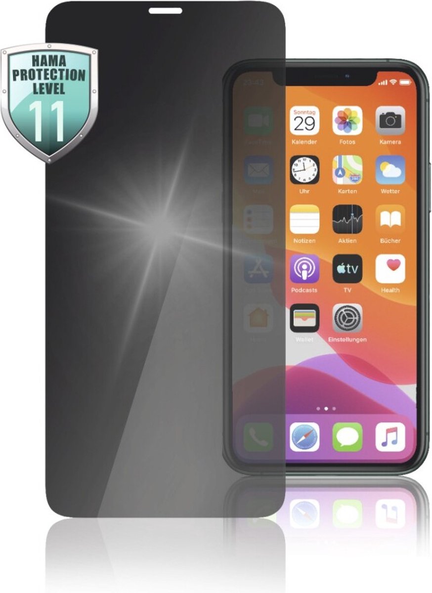 Hama Glazen Displaybescherming Privacy Voor Apple Iphone Xs Max/11 Pro Max