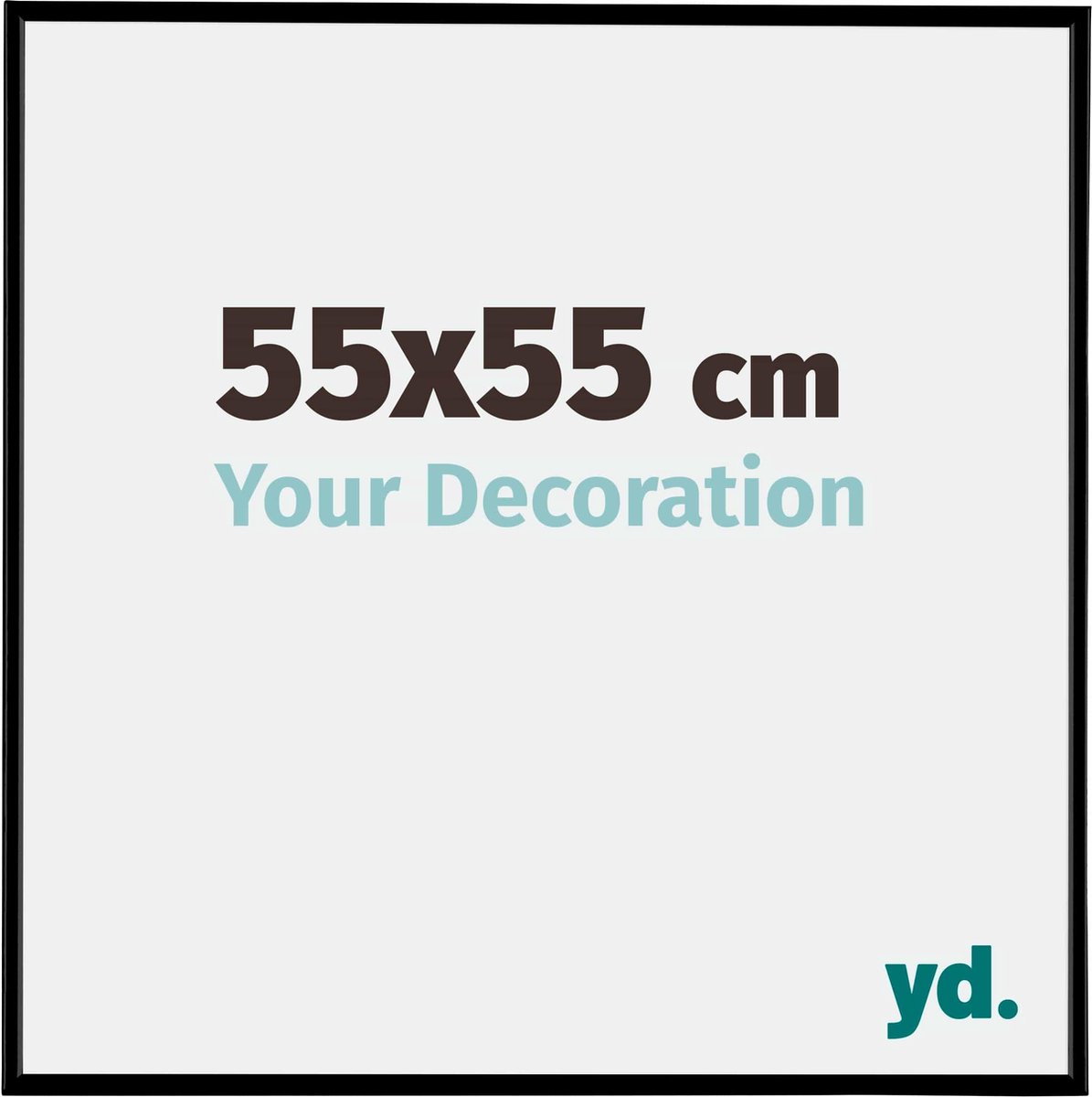 Your Decoration Evry Kunststof Fotolijst 55x55cm Mat - Zwart