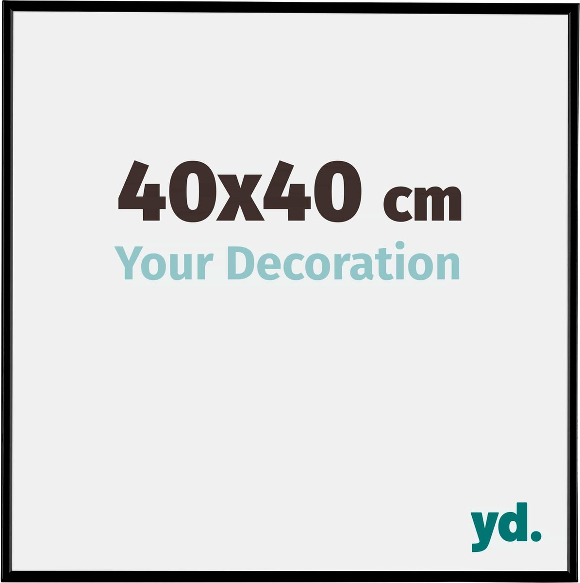 Your Decoration Evry Kunststof Fotolijst 40x40cm Mat - Zwart