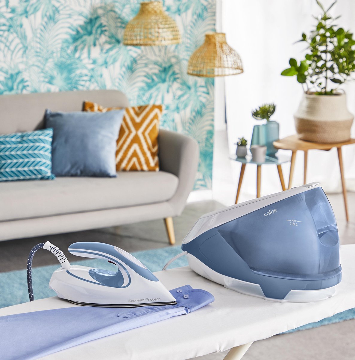 Calor Sv9202c0 Express Protect 7,5 Bar Stoomunit - Franse Productie - Blauw