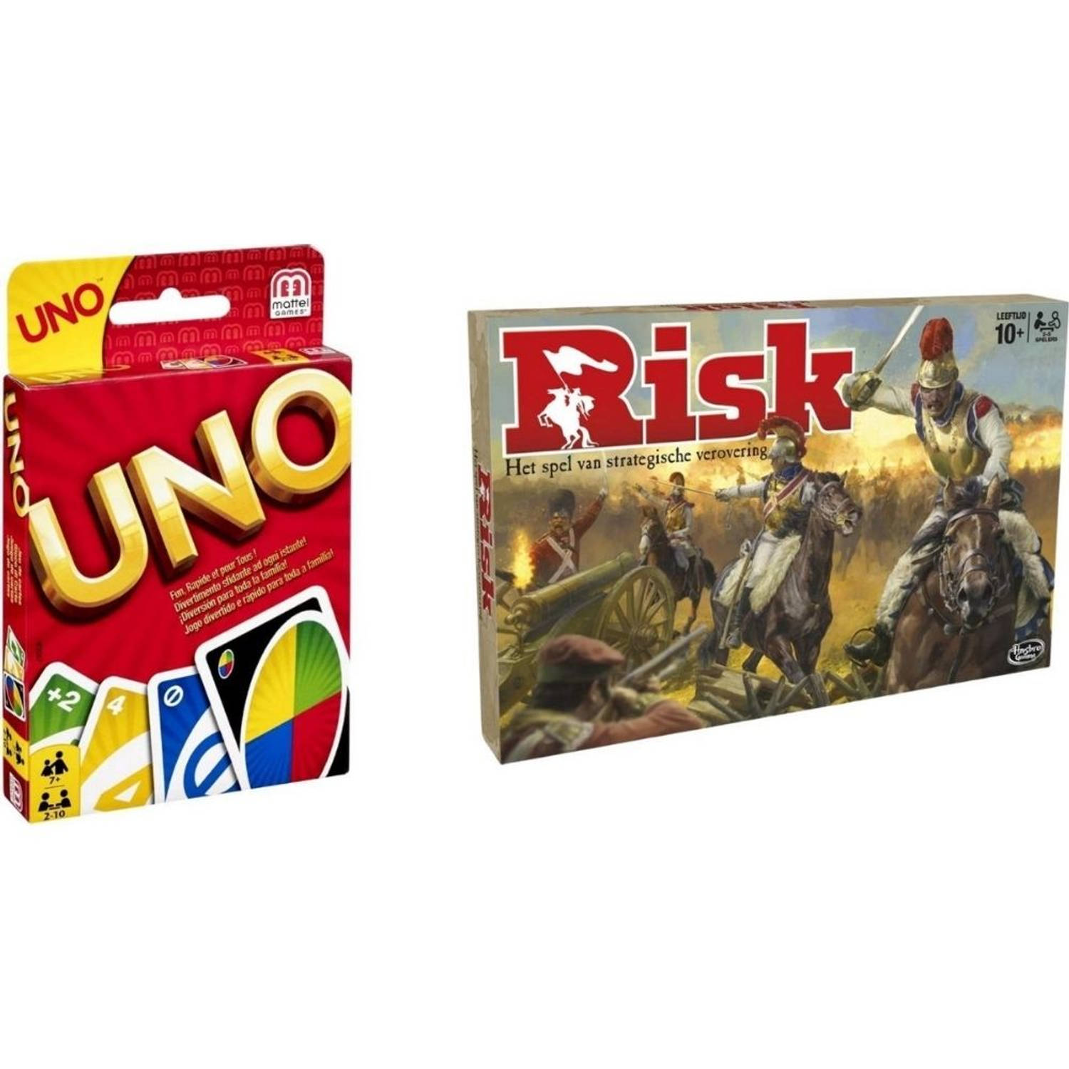 Hasbro Spellenbundel - 2 Stuks - Uno & Risk