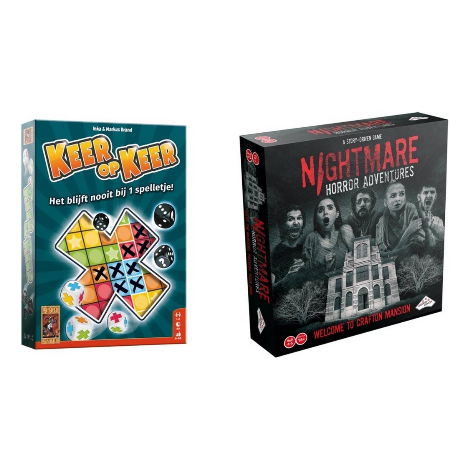 Spellenbundel - 2 Stuks - Keer Op Keer & Nightmare Horror Adventures