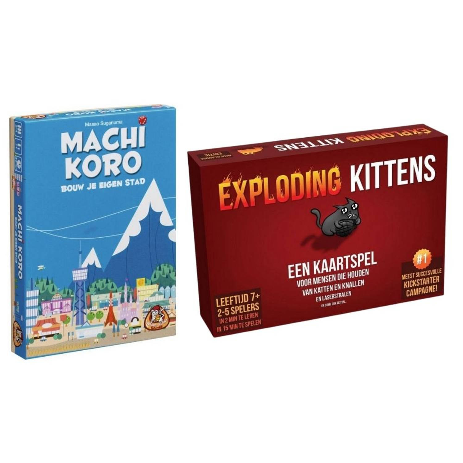 Hasbro Spellenbundel - 2 Stuks - Exploding Kittens & Risk Junior