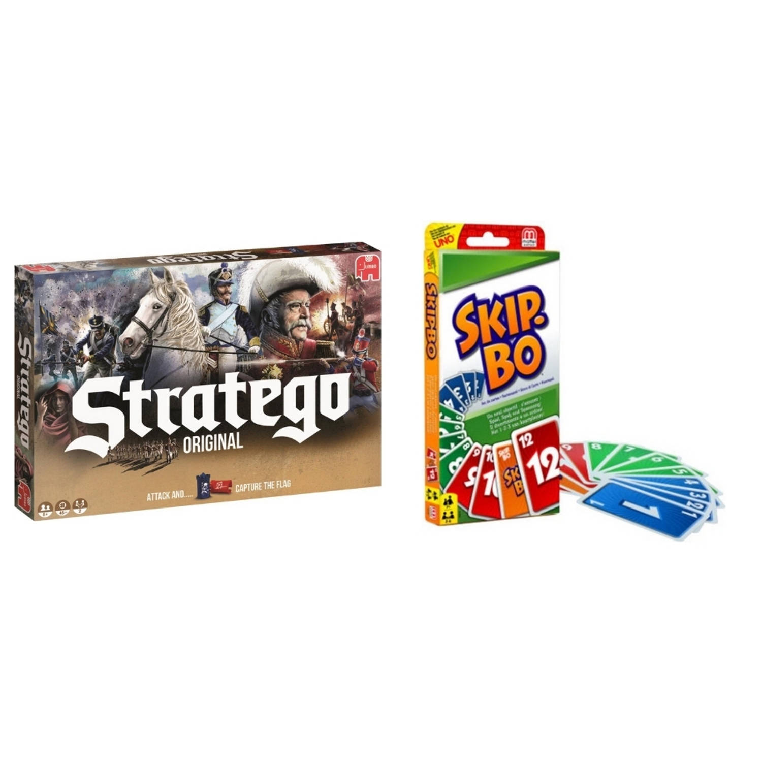 Hasbro Spellenbundel - 2 Stuks - Stratego & Skip-bo