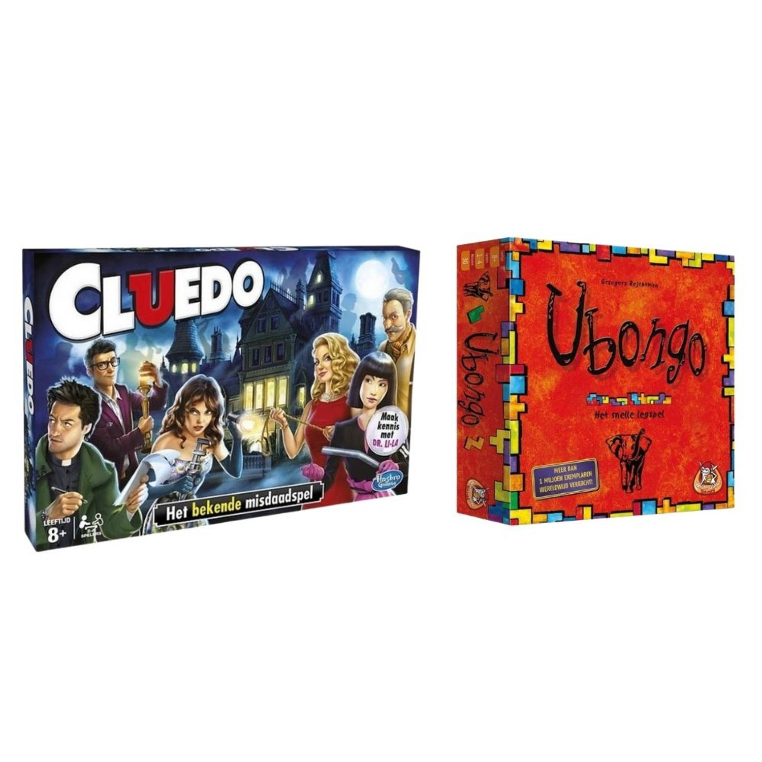 Spellenbundel - 2 Stuks - Hasbro Cluedo & Ubongo