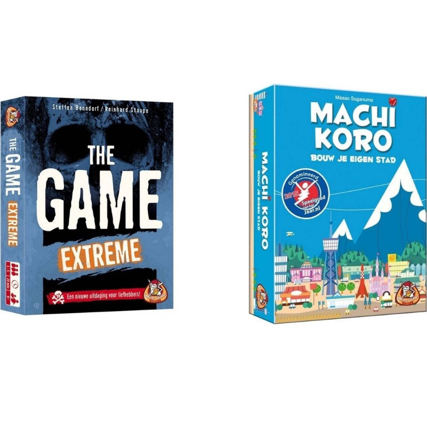 White Goblin Games Spellenbundel - Kaartspel - 2 Stuks - The Game Extreme & Machi Koro Basisspel