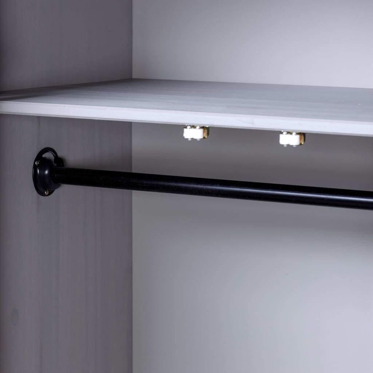 Vidaxl Kledingkast Panama Range 80x50x171,5cm Massief Grenenhout - Grijs