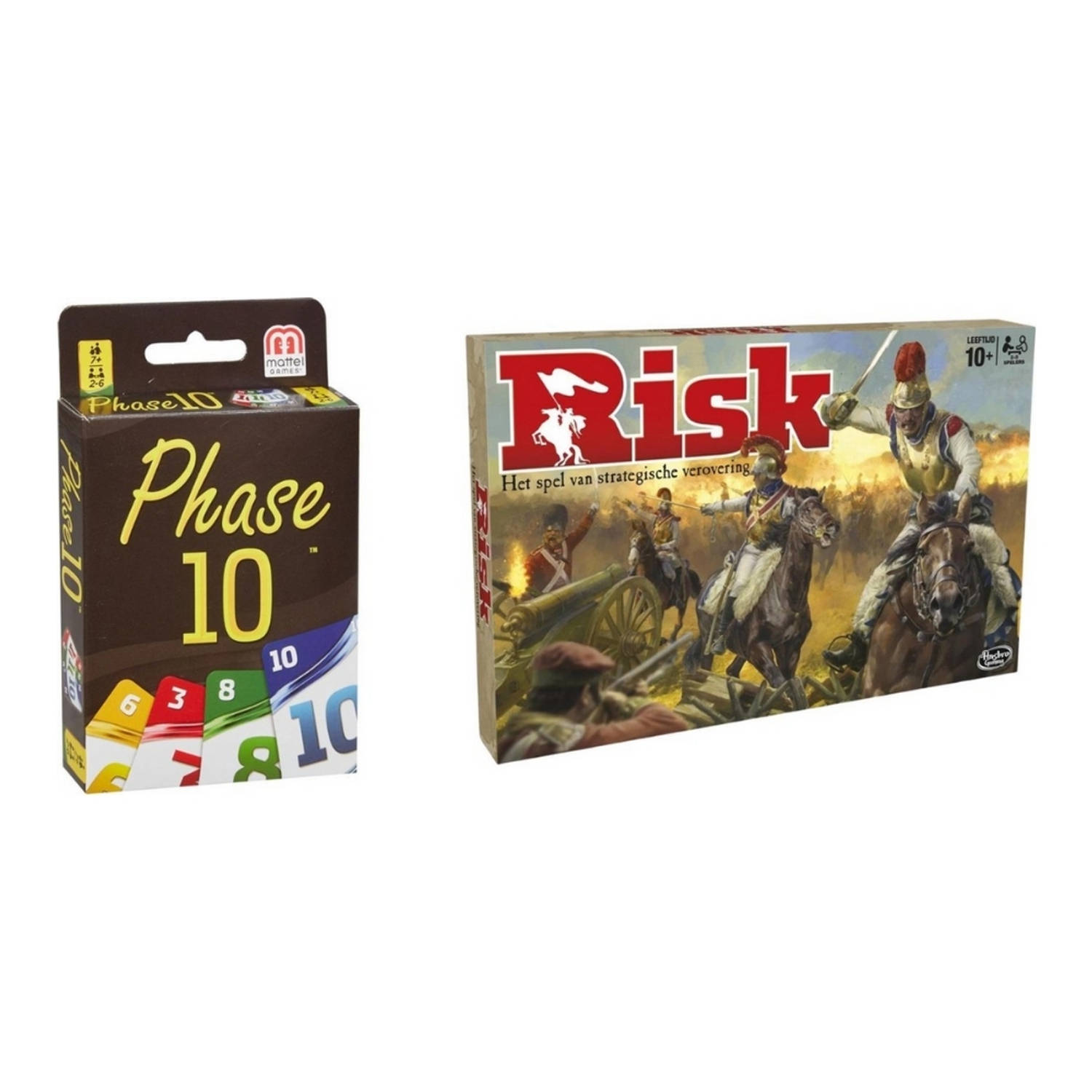 Hasbro Spellenbundel - 2 Stuks - Phase 10 & Risk