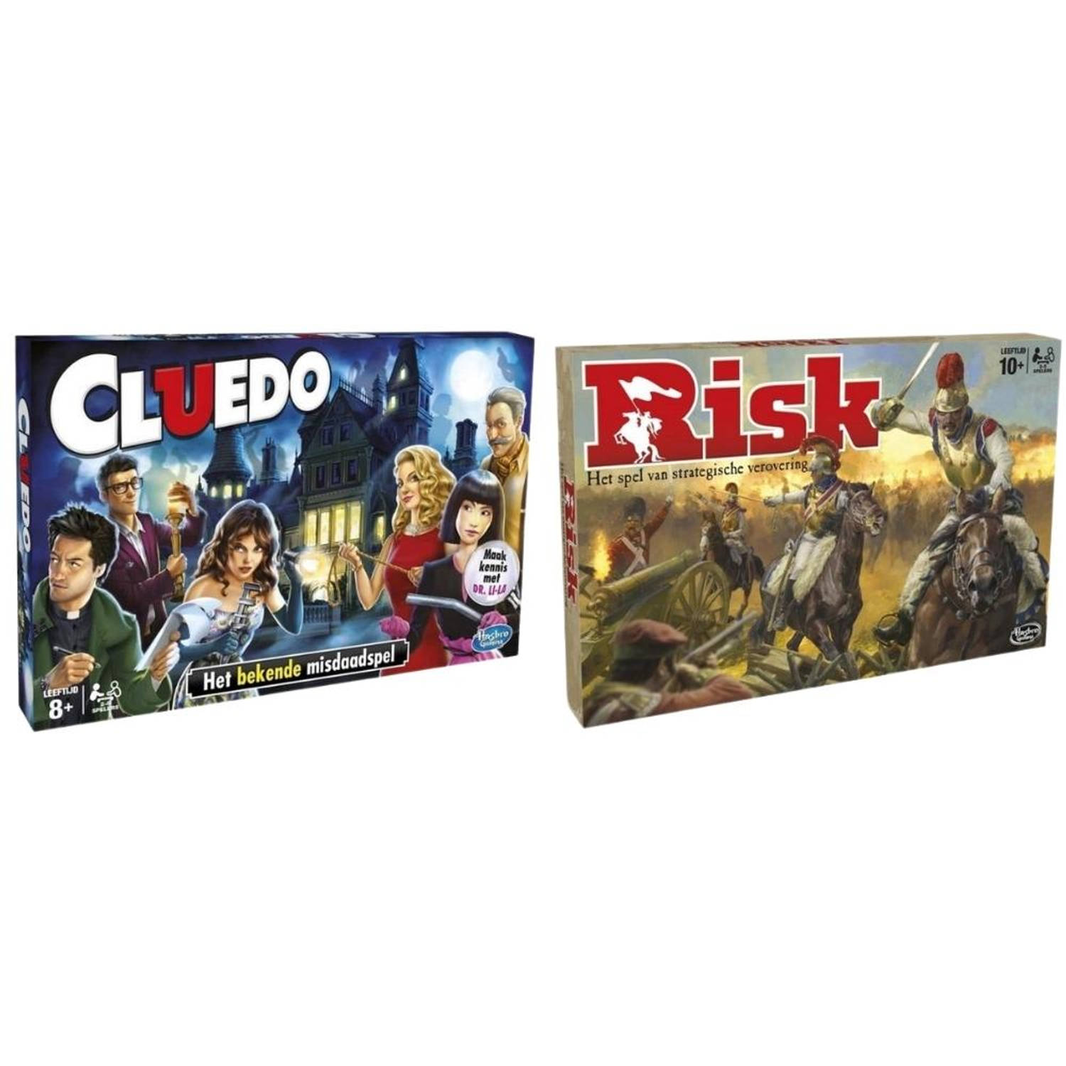 Spellenbundel - 2 Stuks - Hasbro Cluedo & Hasbro Risk