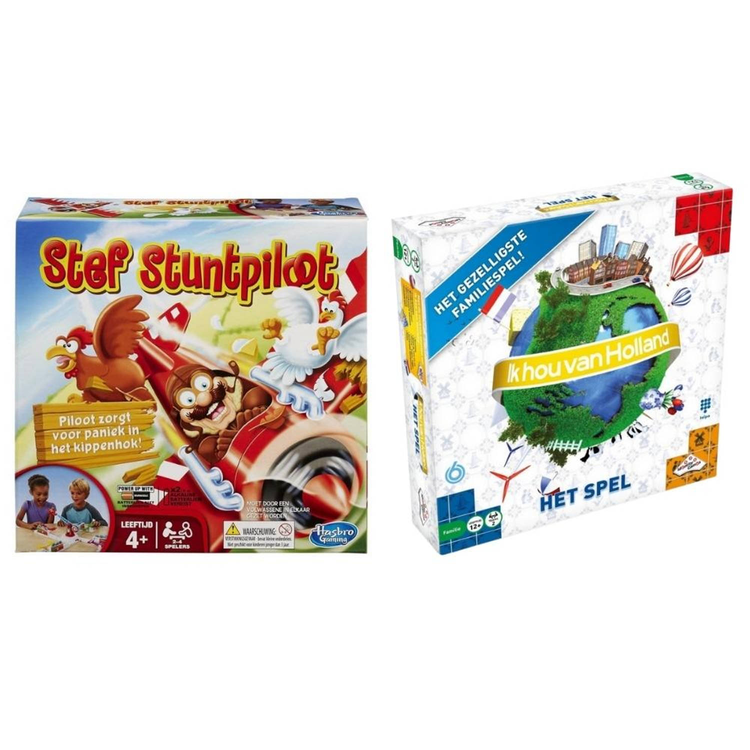 Spellenbundel - 2 Stuks - Stef Stuntpiloot & Party & Ik Hou Van Holland 2 Stuks