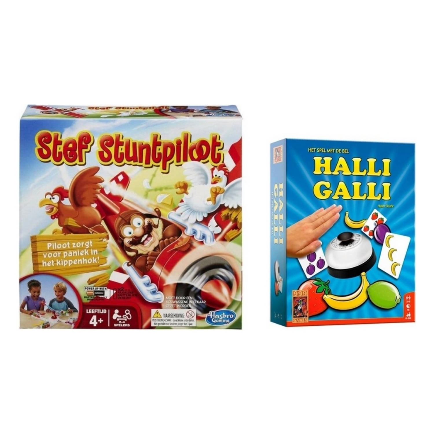 Spellenbundel - 2 Stuks - Stef Stuntpiloot & Party & Halli Galli
