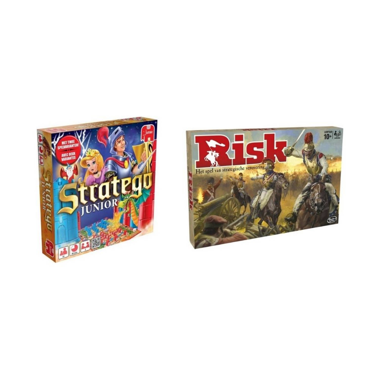 Hasbro Spellenbundel - 2 Stuks - Stratego Junior & Risk