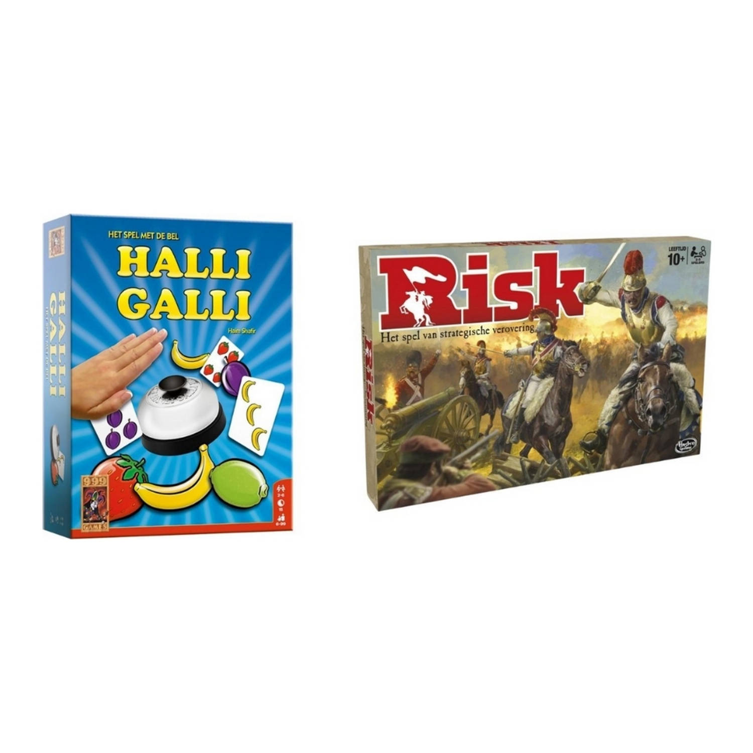 Hasbro Spellenbundel - 2 Stuks - Halli Galli & Risk