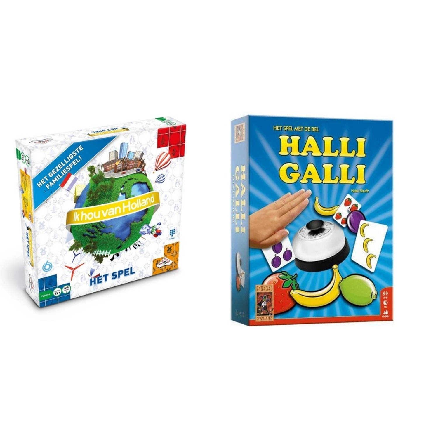 Hasbro Spellenbundel - 2 Stuks - Ik Hou Van Holland & Halli Galli